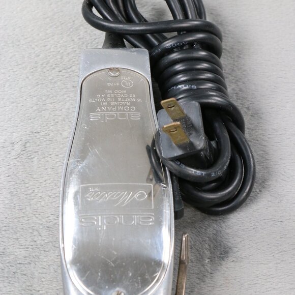 Vintage Andis Master ML Adjustable Blade Hair Clipper With Cord All Silver - Picture 5 of 12